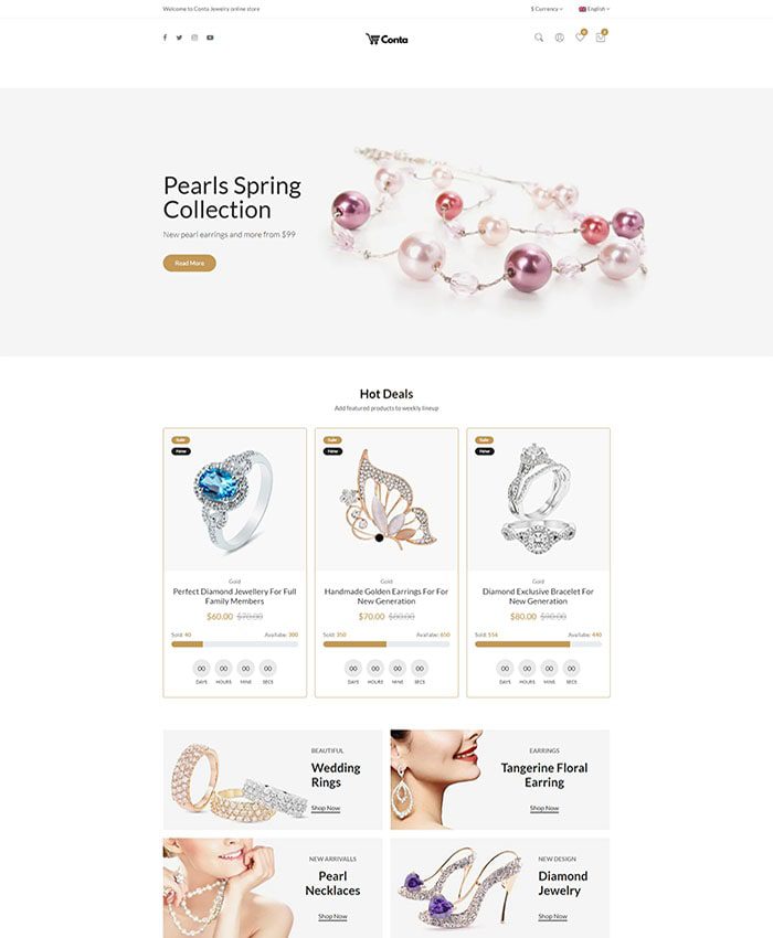 Website Trang Sức, Đá Quý: Giao Diện Đẹp, Tăng Tương Tác Khách