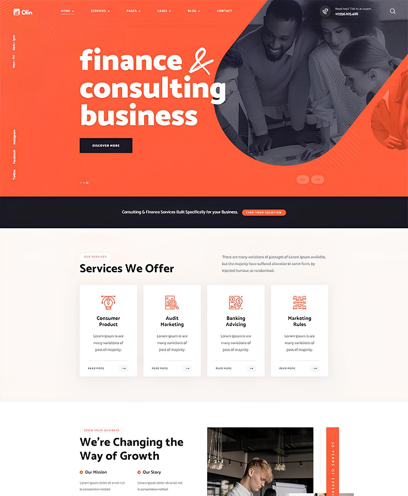 Thiết kế website tài chính 1