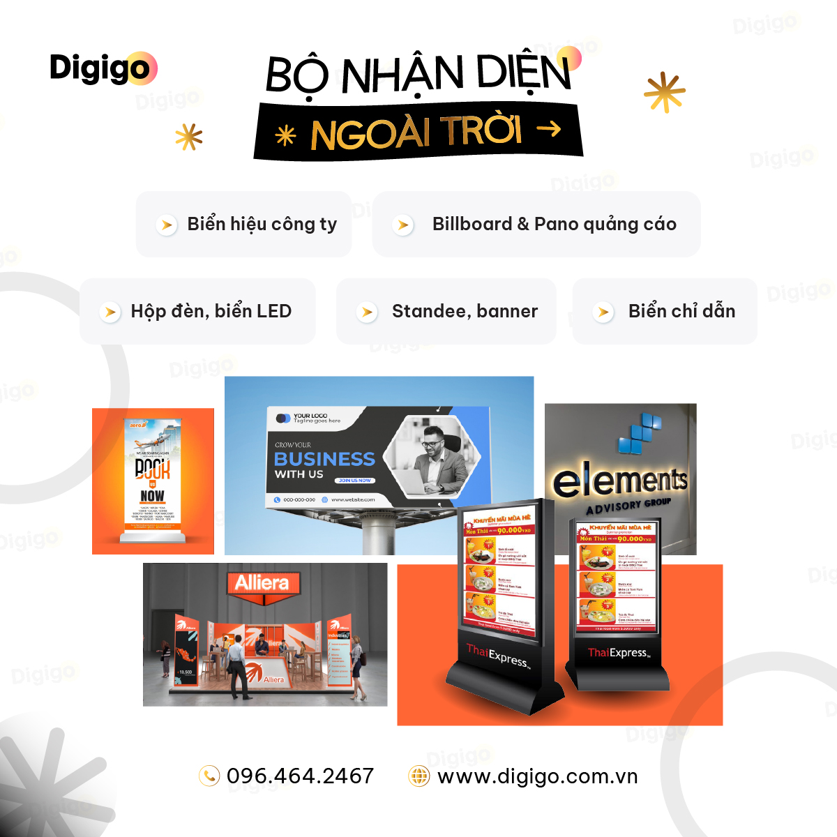 Dich vụ thiết kế bộ nhận diện ngoài trời ấn tượng giúp doanh nghiệp thu hút khách