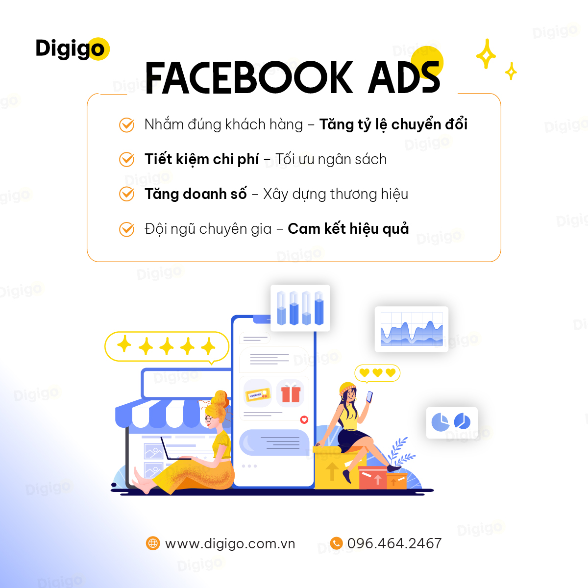 Dịch vụ chạy quảng Cáo Facebook Ads tại Digigo - Giải pháp tiếp cận đúng khách hàng