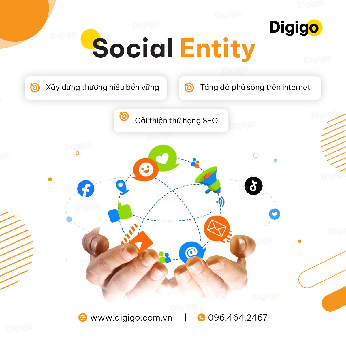 Dịch vụ social entity xây dựng thương hiệu và cải thiện seo