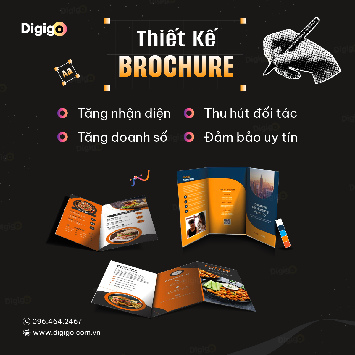 Dich vụ thiết kế Brochure đẹp mắt thu hút khách hàng và tăng nhận diện
