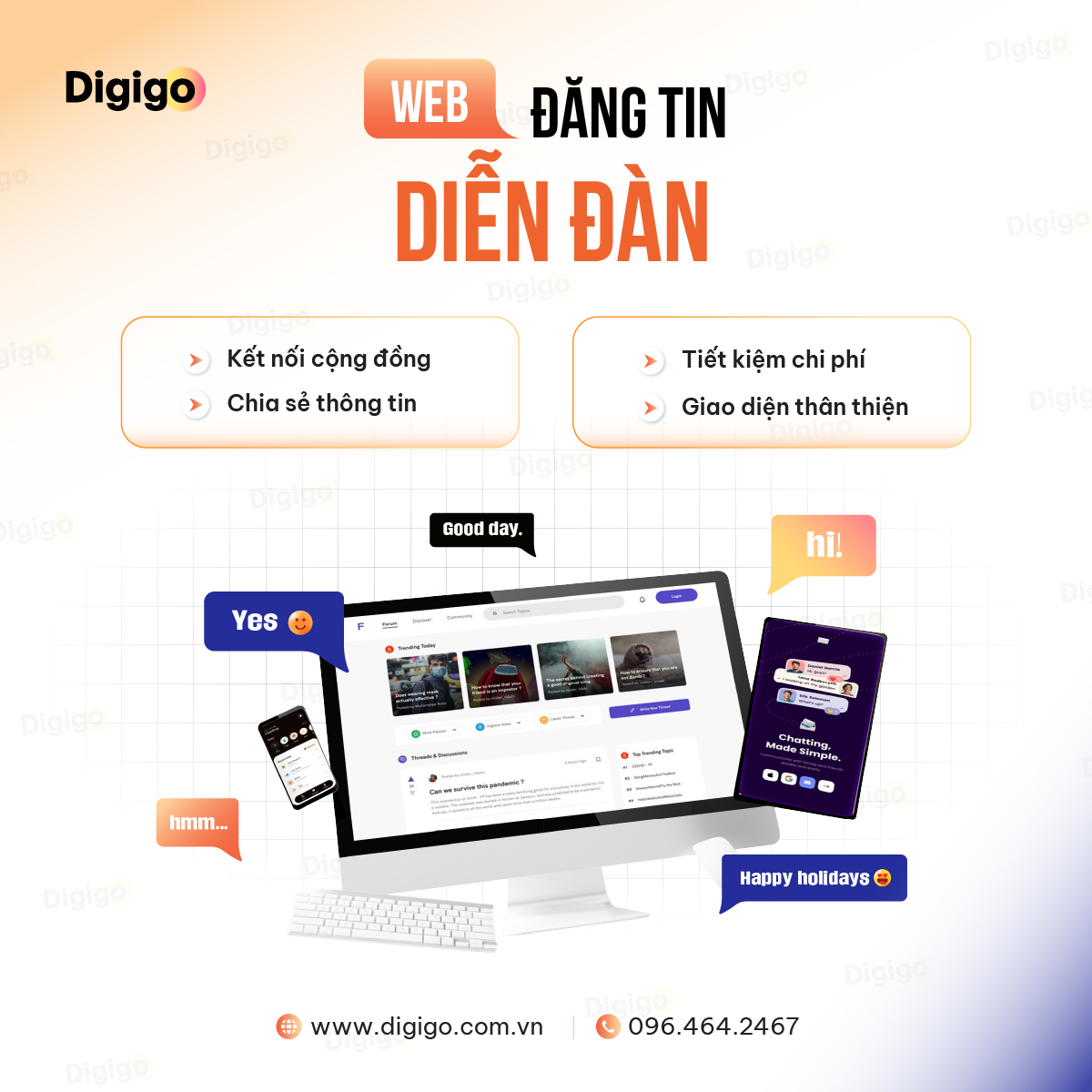 Dịch vụ lập trình web đăng tin diễn đàn tại Digigo – Giải pháp toàn diện cho cộng đồng và doanh nghiệp