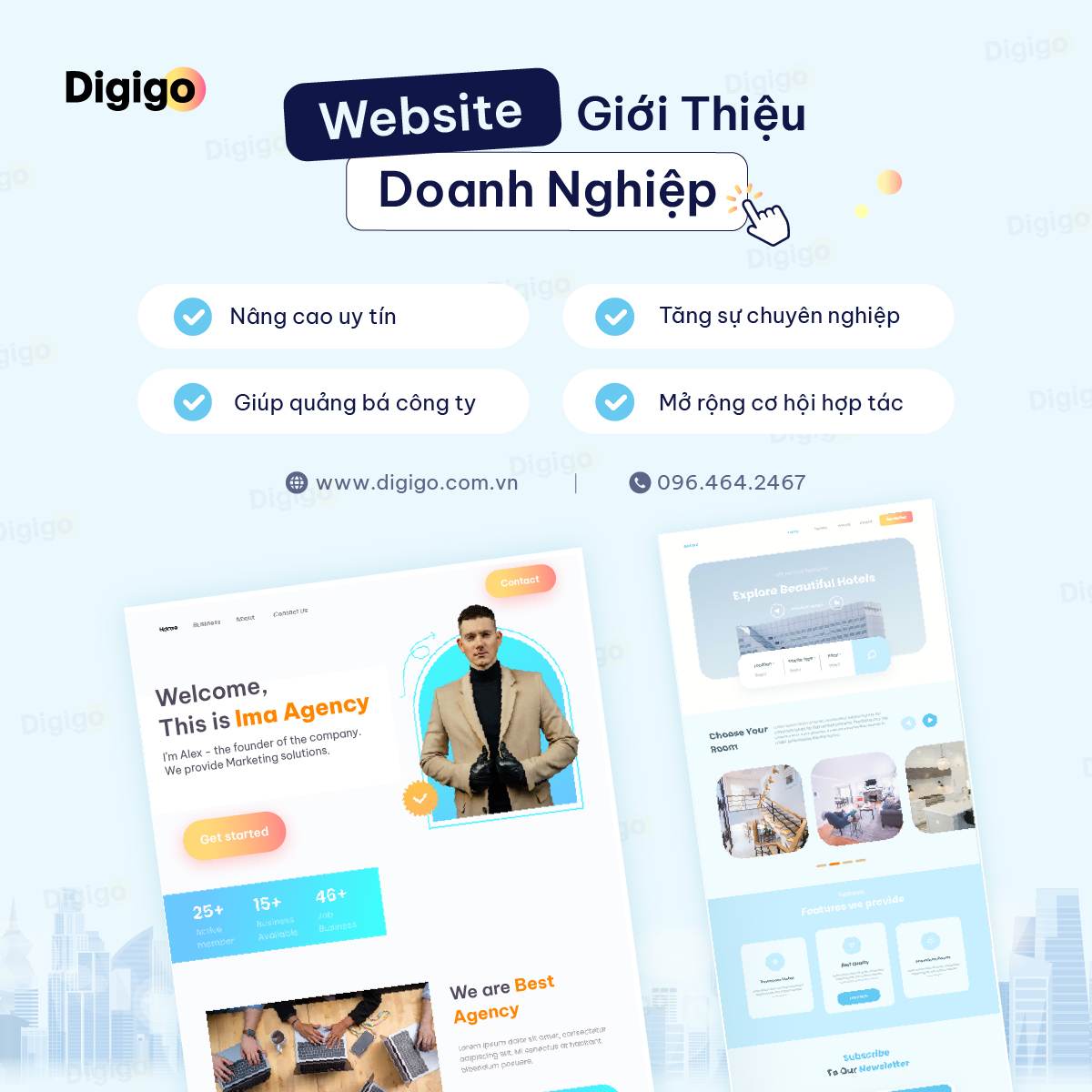 Dịch vụ lập trình Website giới thiệu doanh nghiệp tiên phong tại Digigo