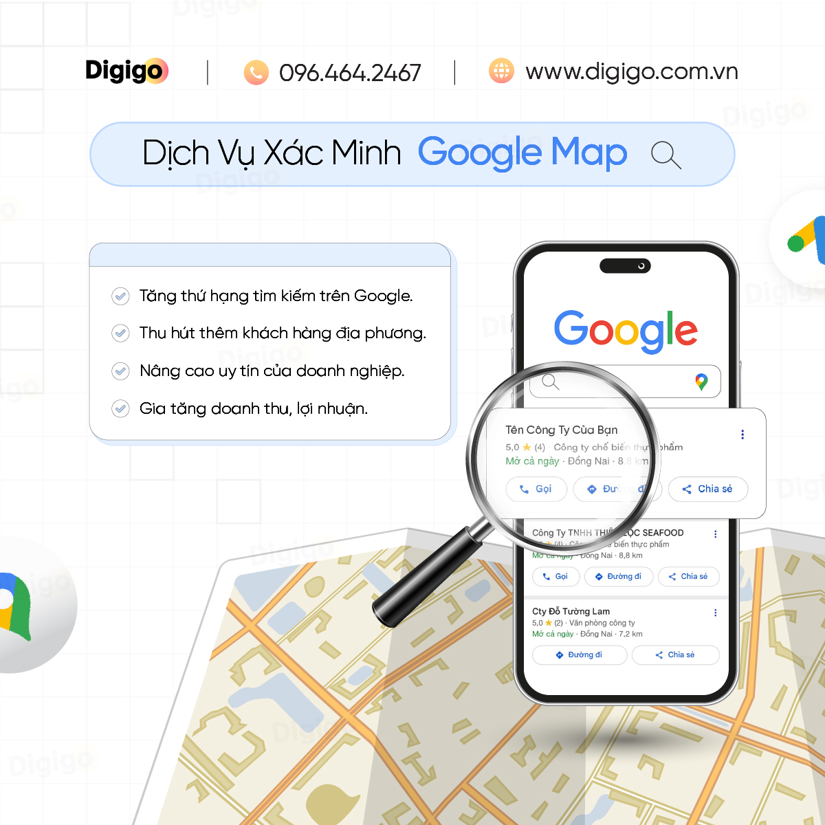 Dịch Vụ Xác Minh Google Map Uy Tín – Lên Map Nhanh, Không Lo Bị Từ Chối