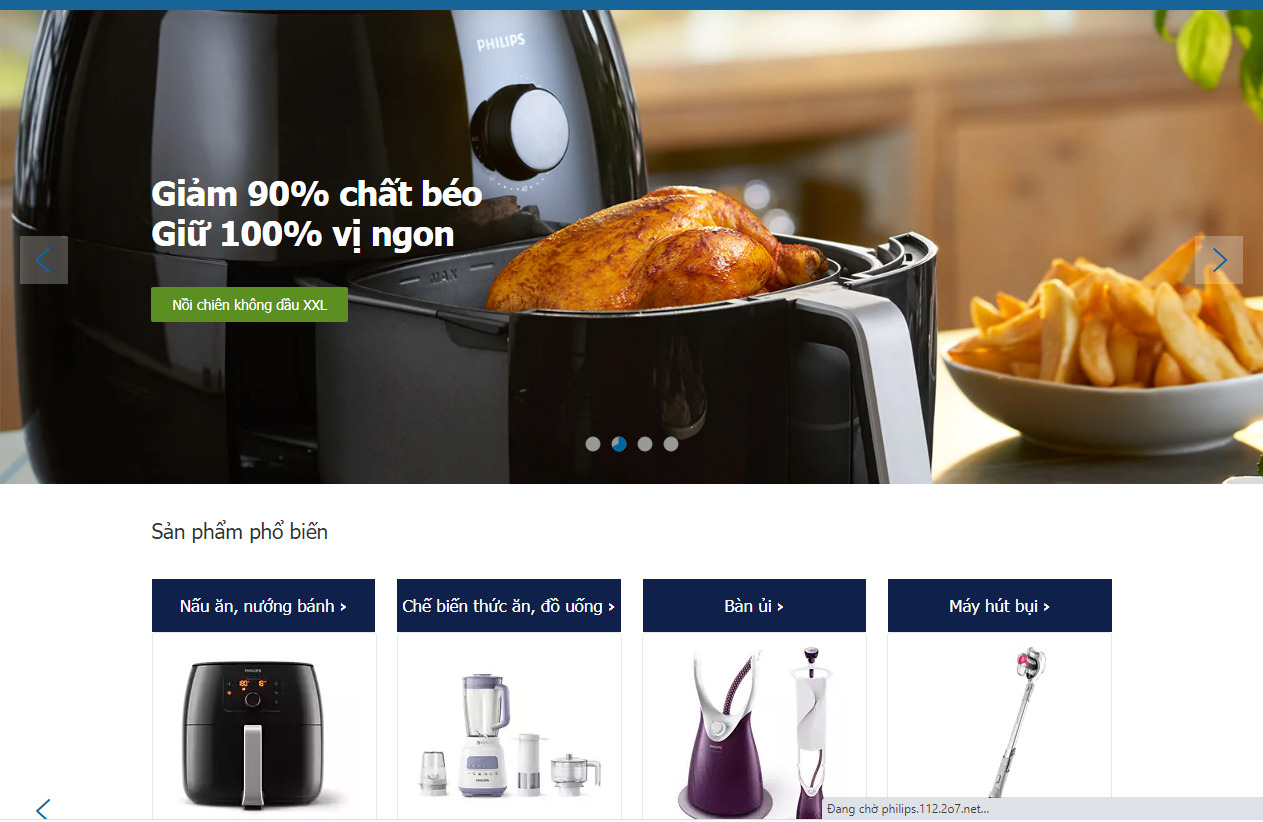 Thiết kế website đồ gia dụng hiện đại, chuyên nghiệp, uy tín