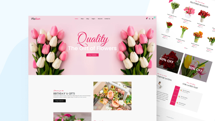 Thiết kế website shop hoa tươi chuẩn SEO, uy tín