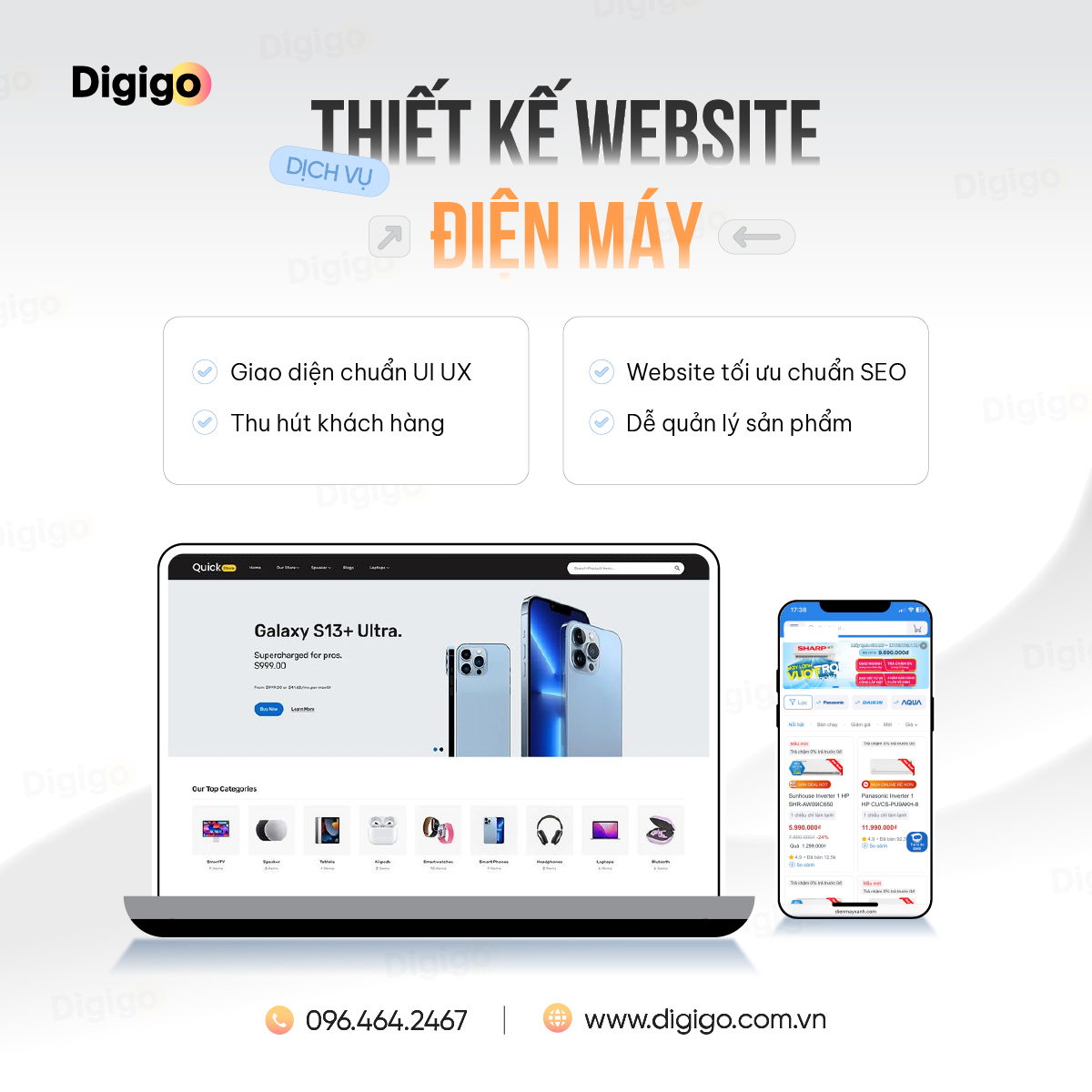 Dịch vụ thiết kế website điện máy uy tín – Giao diện chuẩn, hiệu quả cao