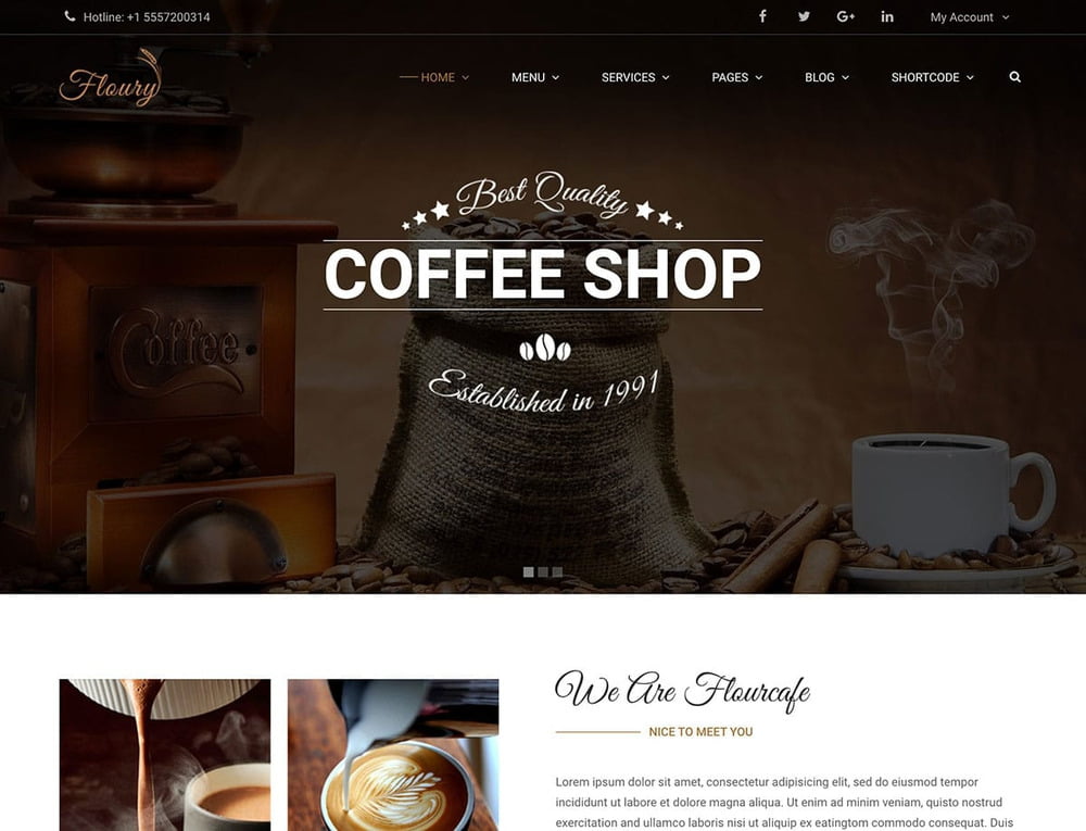 Thiết kế website quán cà phê chuyên nghiệp, giao diện thu hút