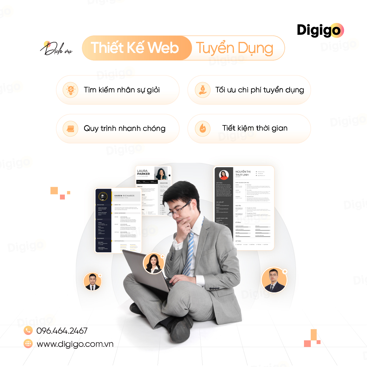 Thiết kế website tuyển dụng nhân sự chuyên nghiệp, uy tín top #1